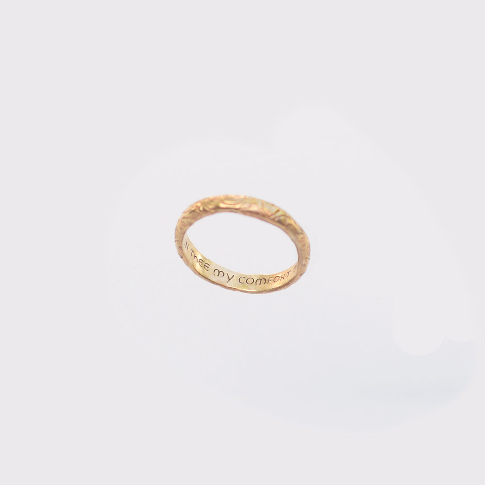 In thee my comfort be – Poesy Ring