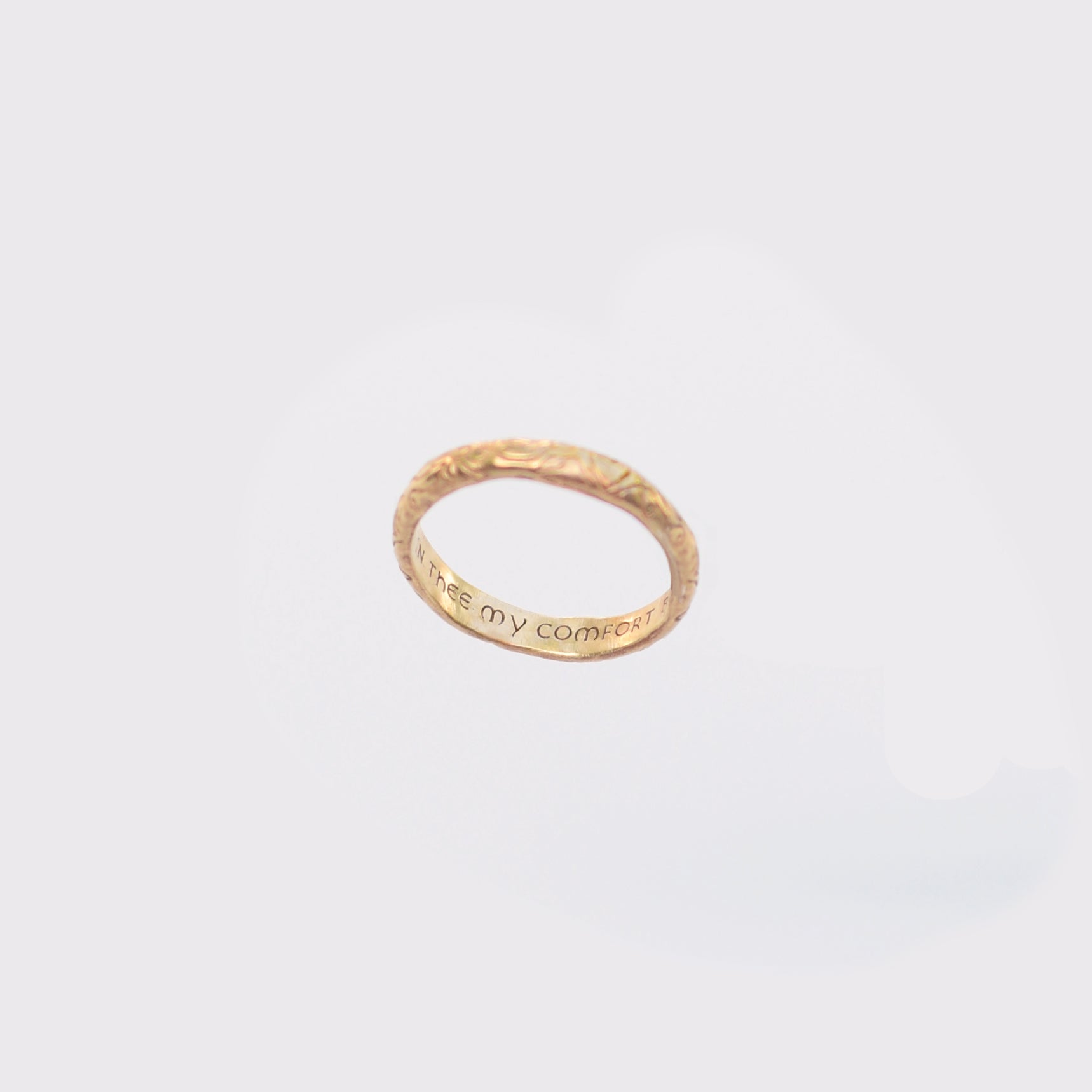 In thee my comfort be – Poesy Ring