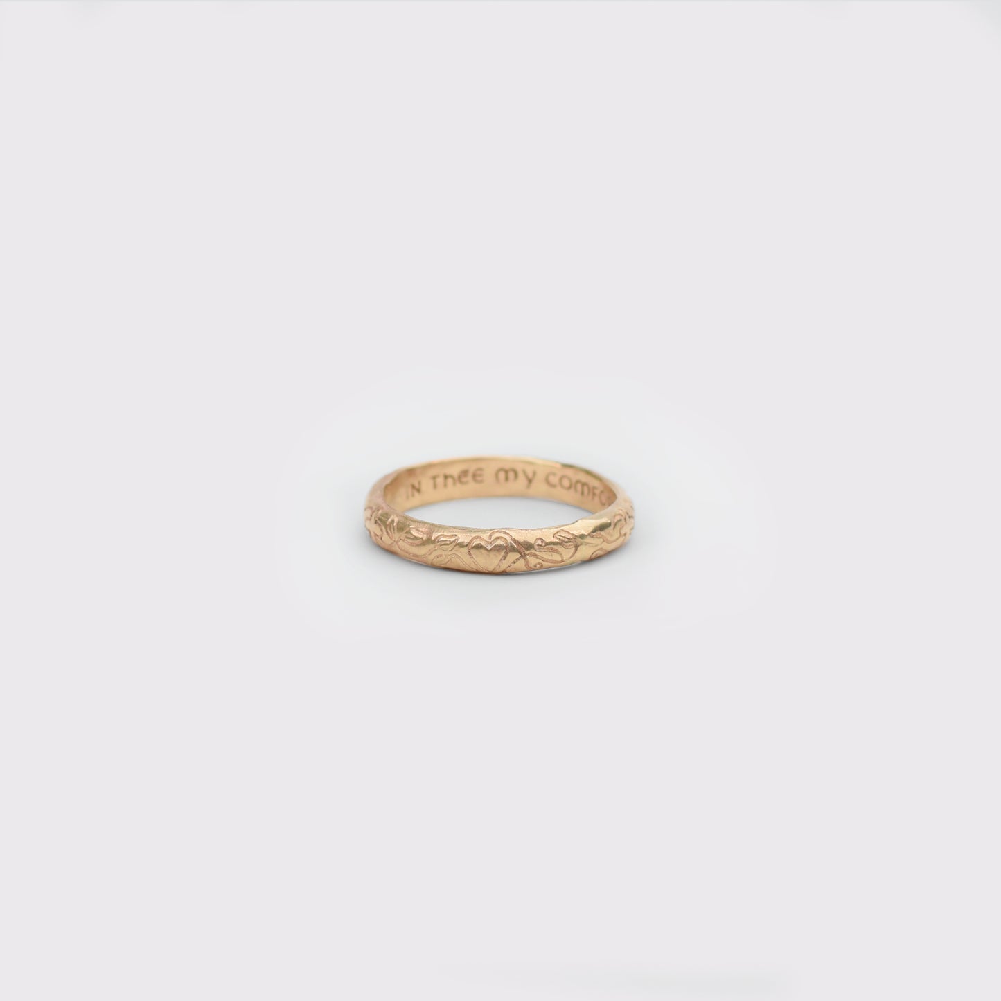 In thee my comfort be – Poesy Ring