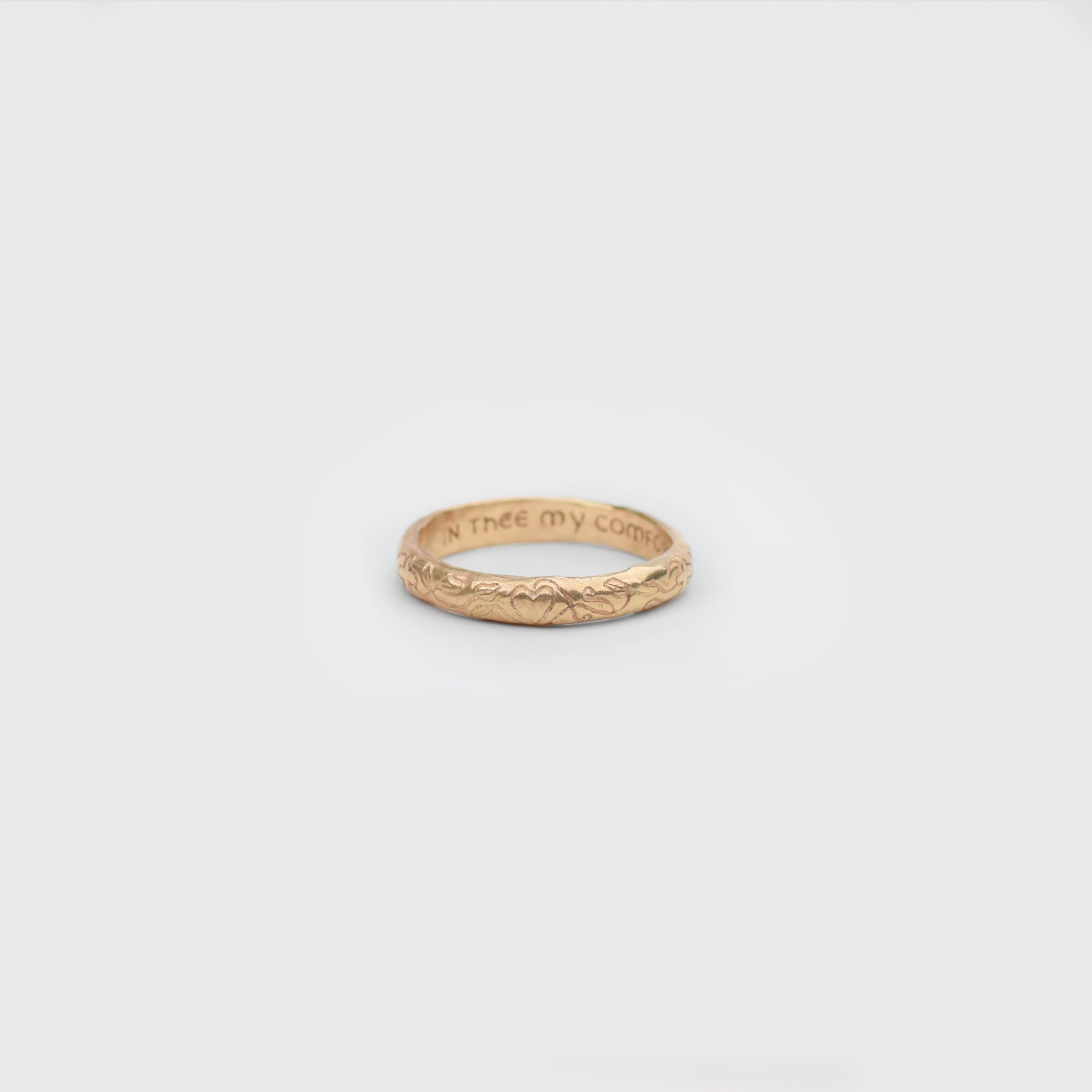 In thee my comfort be – Poesy Ring